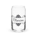 Clarisa Exclusive Name Art Piece Can-Shaped Glass Home Office Work Mexican Spanish Pride Gift Cup One-Of-A-Kind Calligraphy Glass | C19 Mexicada 16 oz