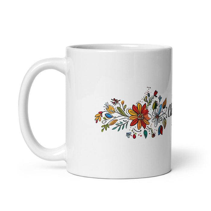 Clarisa Exclusive Name Art Piece Home Office Work Coffee Mug Mexican Spanish Pride Gift Cup One-Of-A-Kind Calligraphy White Glossy Mug | C12 Mexicada