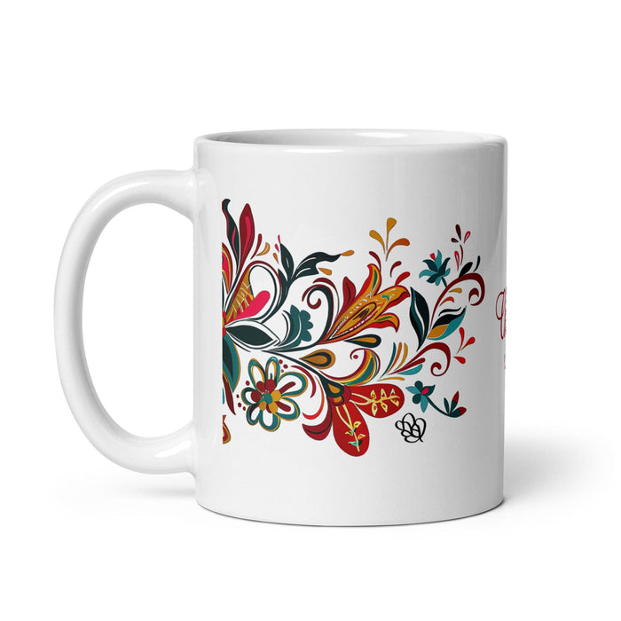 Clarisa Exclusive Name Art Piece Home Office Work Coffee Mug Mexican Spanish Pride Gift Cup One-Of-A-Kind Calligraphy White Glossy Mug | C16 Mexicada