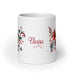 Clarisa Exclusive Name Art Piece Home Office Work Coffee Mug Mexican Spanish Pride Gift Cup One-Of-A-Kind Calligraphy White Glossy Mug | C16 Mexicada