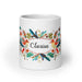 Clarisa Exclusive Name Art Piece Home Office Work Coffee Mug Mexican Spanish Pride Gift Cup One-Of-A-Kind Calligraphy White Glossy Mug | C17 Mexicada