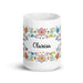 Clarisa Exclusive Name Art Piece Home Office Work Coffee Mug Mexican Spanish Pride Gift Cup One-Of-A-Kind Calligraphy White Glossy Mug | C25 Mexicada