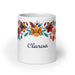 Clarisa Exclusive Name Art Piece Home Office Work Coffee Mug Mexican Spanish Pride Gift Cup One-Of-A-Kind Calligraphy White Glossy Mug | C6 Mexicada