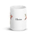 Clarisa Exclusive Name Art Piece Home Office Work Coffee Mug Mexican Spanish Pride Gift Cup One-Of-A-Kind Calligraphy White Glossy Mug | C7 Mexicada