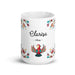 Clarisa Exclusive Name Art Piece Home Office Work Coffee Mug Mexican Spanish Pride Gift Cup One-Of-A-Kind Calligraphy White Glossy Mug | C9 Mexicada