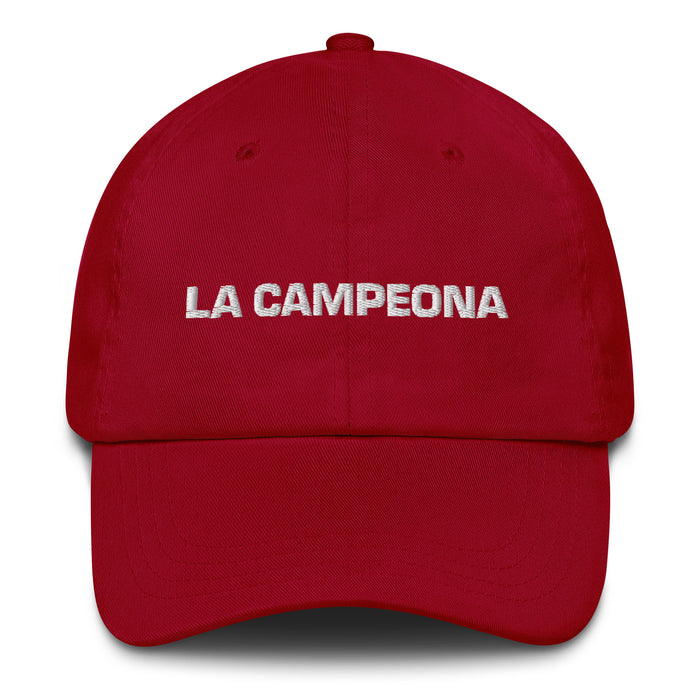 La Campeona The Champion Mexican Spanish Pride Gift Regalo Dad Hat - Mexicada