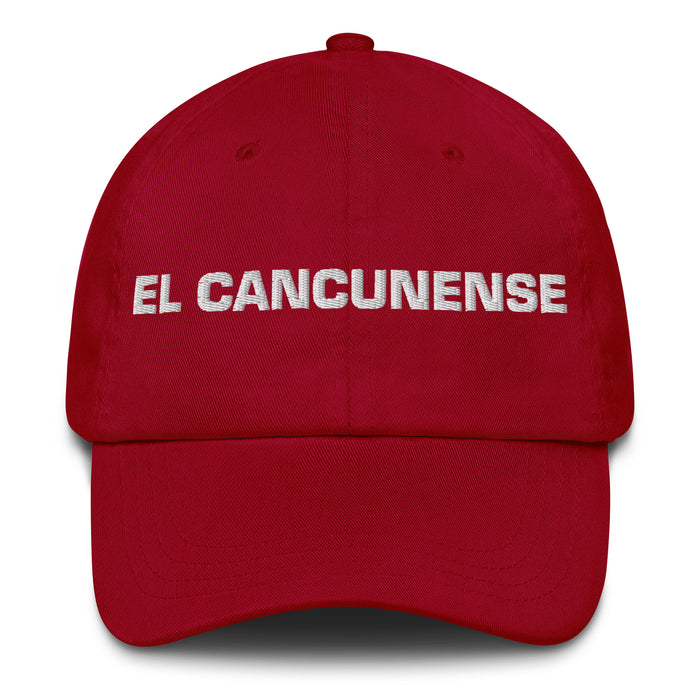 El Cancunense Le résident de Cancún Fierté espagnole mexicaine Cadeau Regalo Papa Chapeau