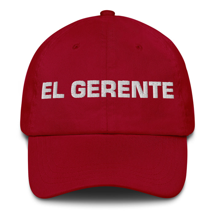 El Gerente The Manager Mexican Spanish Pride Gift Regalo Dad Hat