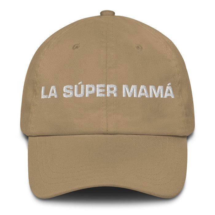 La Súper Mamá Die Super-Mama / Der Super-Papa Mexikanisch-Spanisch-Stolz-Geschenk Regalo Papa-Mütze