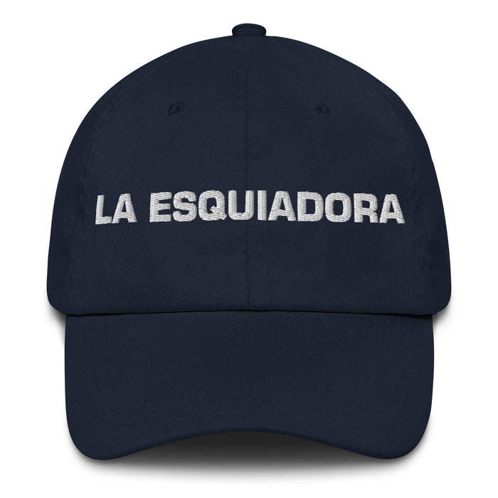 La Esquiadora The Skier Mexican Spanish Pride Gift Regalo Dad Hat