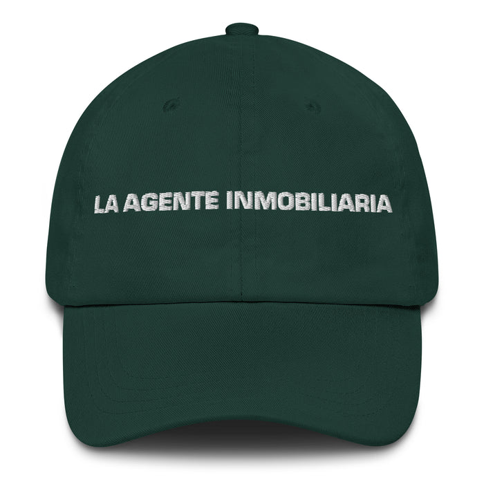 La Agente Inmobiliaria The Real Estate Agent Mexican Spanish Pride Gift Regalo Dad Hat - Mexicada