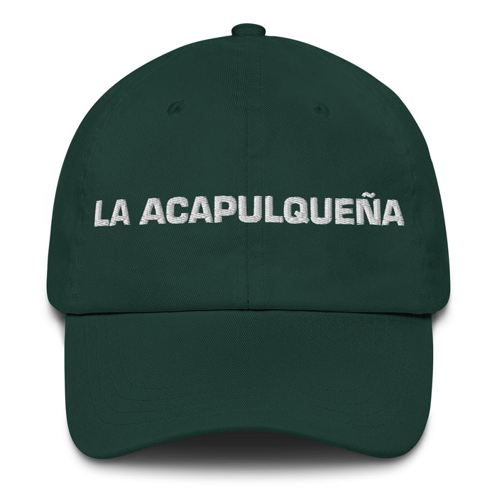 La Acapulqueña La résidente d'Acapulco Cadeau de fierté espagnole mexicaine Regalo Dad Hat