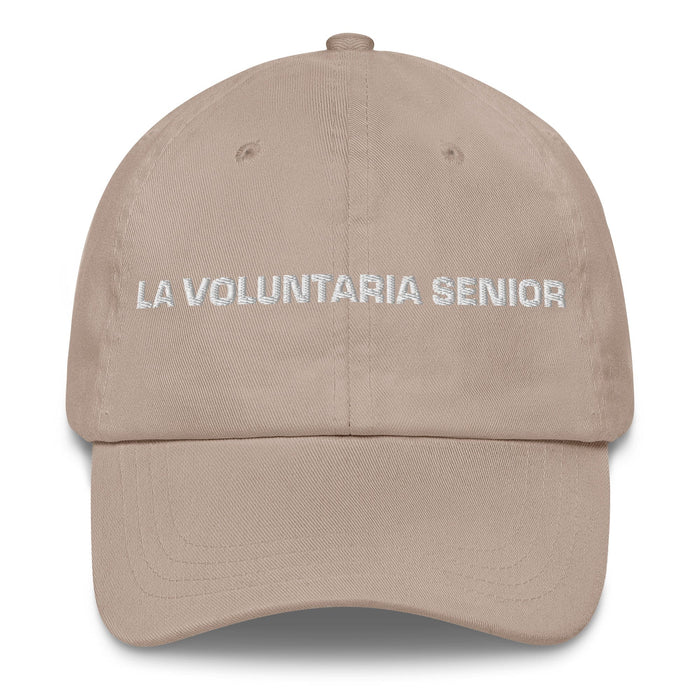 La Voluntaria Senior Le Senior Bénévole Mexicain Espagnol Fierté Cadeau Regalo Papa Chapeau