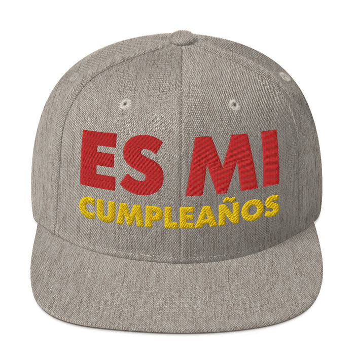 Embroidered Es Mi Cumpleanos It's My Birthday Funny Party Supplies Snapback Hat