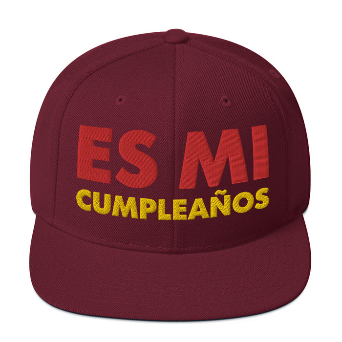 Bestickte Snapback-Mütze mit der Aufschrift „Es Mi Cumpleanos, It's My Birthday“, lustiges Party-Zubehör