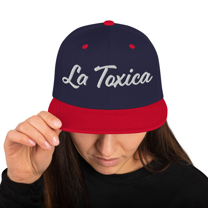 Cappello snapback divertente tossico ricamato La Toxica, gioco del bingo spagnolo messicano