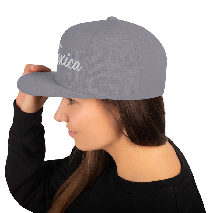 Cappello snapback divertente tossico ricamato La Toxica, gioco del bingo spagnolo messicano