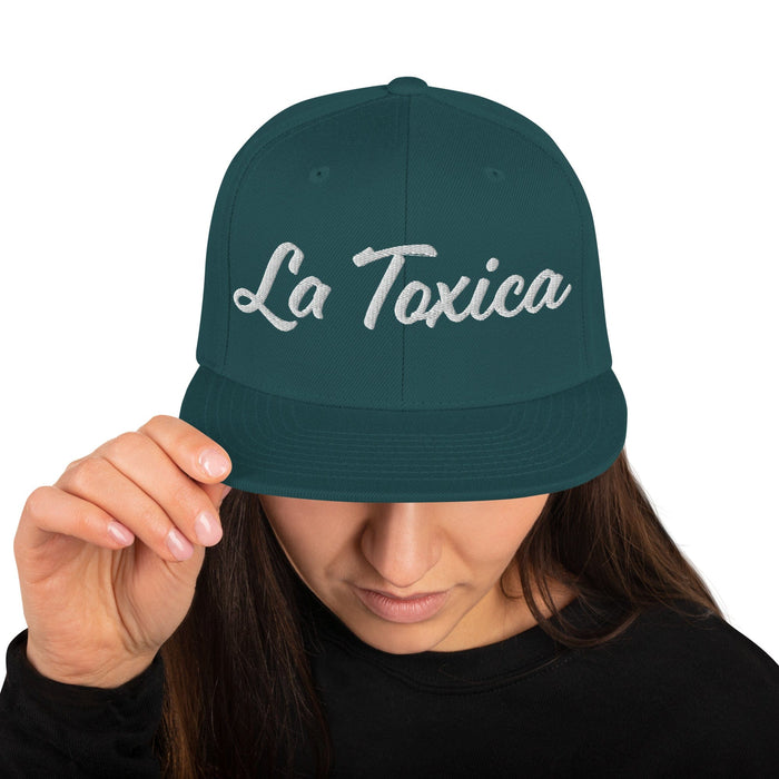 Gorra snapback divertida con el juego de bingo mexicano La Toxica bordada