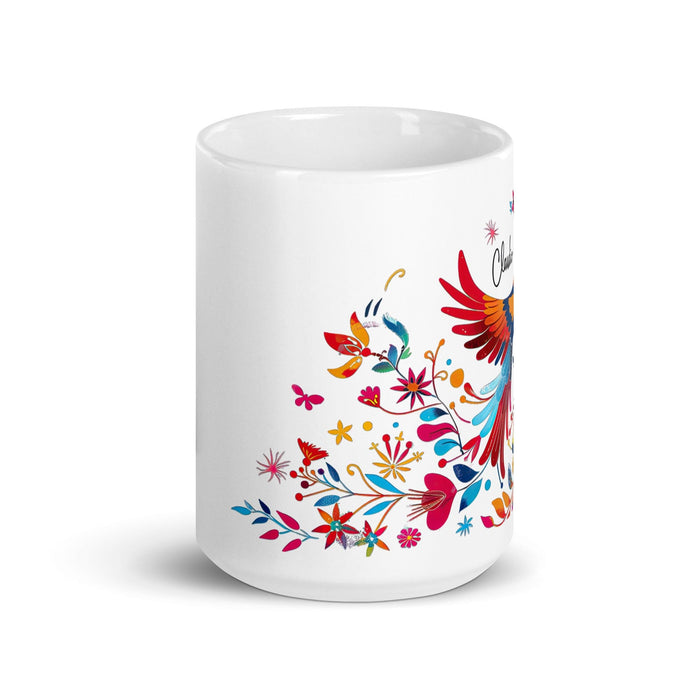 Claudio Exclusive Name Art Piece Home Office Work Coffee Mug Mexican Spanish Pride Gift Cup One-Of-A-Kind Calligraphy White Glossy Mug | C1 Mexicada