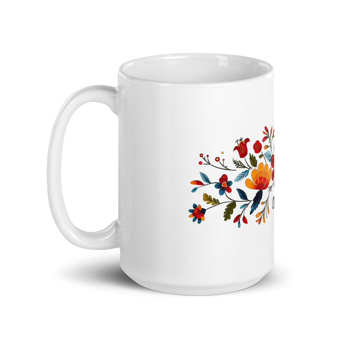 Claudio Exclusive Name Art Piece Home Office Work Coffee Mug Mexican Spanish Pride Gift Cup One-Of-A-Kind Calligraphy White Glossy Mug | C2 Mexicada