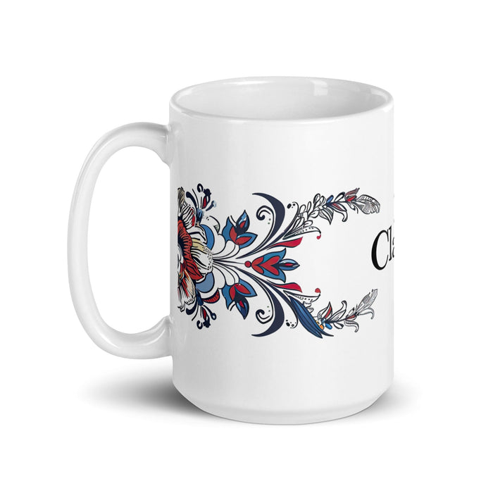 Claudio Exclusive Name Art Piece Home Office Work Coffee Mug Mexican Spanish Pride Gift Cup One-Of-A-Kind Calligraphy White Glossy Mug | C4 Mexicada