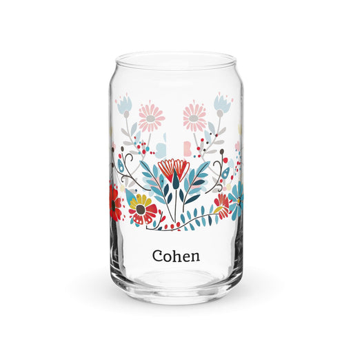 Cohen Exclusive Name Art Piece Can-Shaped Glass Home Office Work Mexican Spanish Pride Gift Cup One-Of-A-Kind Calligraphy Glass | C3 Mexicada 16 oz (No Lid No Straw)