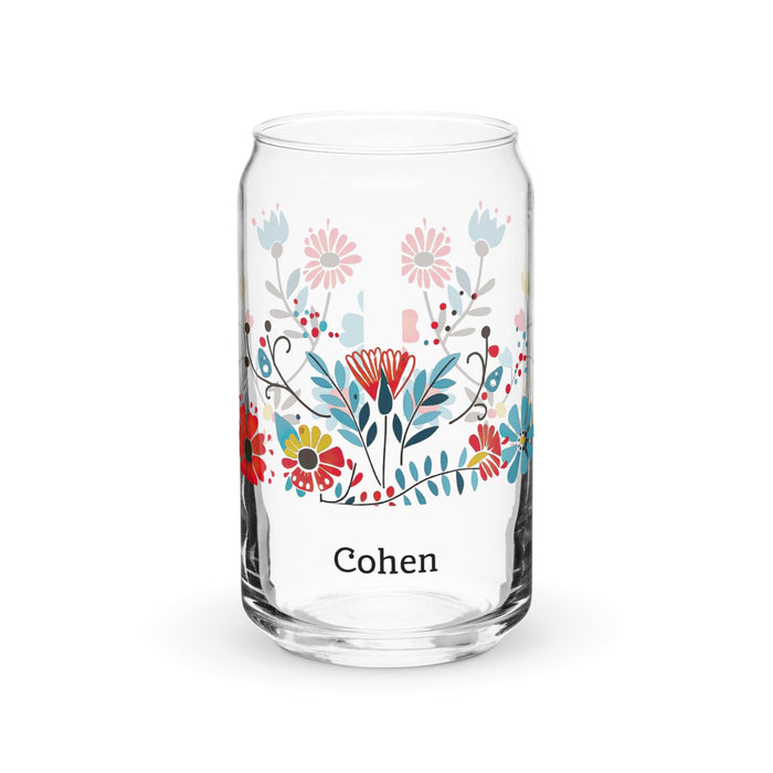 Cohen Exclusive Name Art Piece Can-Shaped Glass Home Office Work Mexican Spanish Pride Gift Cup One-Of-A-Kind Calligraphy Glass | C3 Mexicada 16 oz (No Lid No Straw)