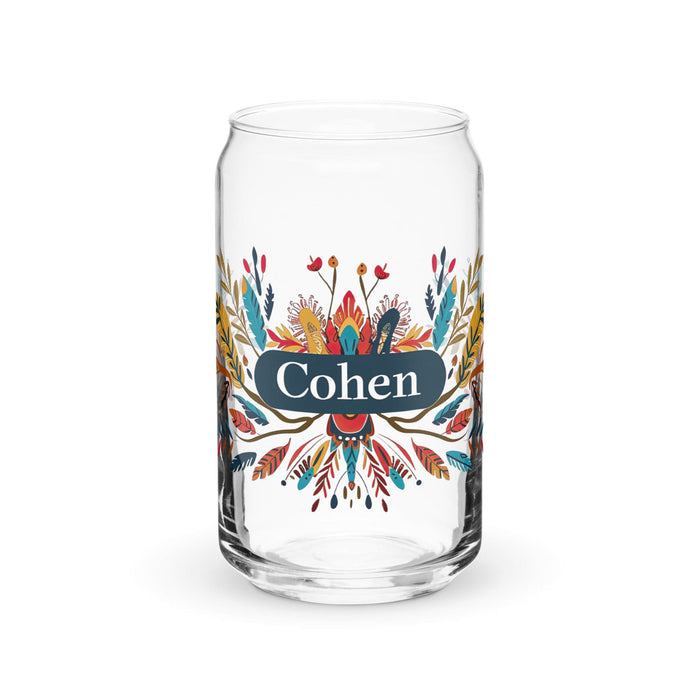 Cohen Exclusive Name Art Piece Can-Shaped Glass Home Office Work Mexican Spanish Pride Gift Cup One-Of-A-Kind Calligraphy Glass | C9 Mexicada 16 oz (No Lid No Straw)