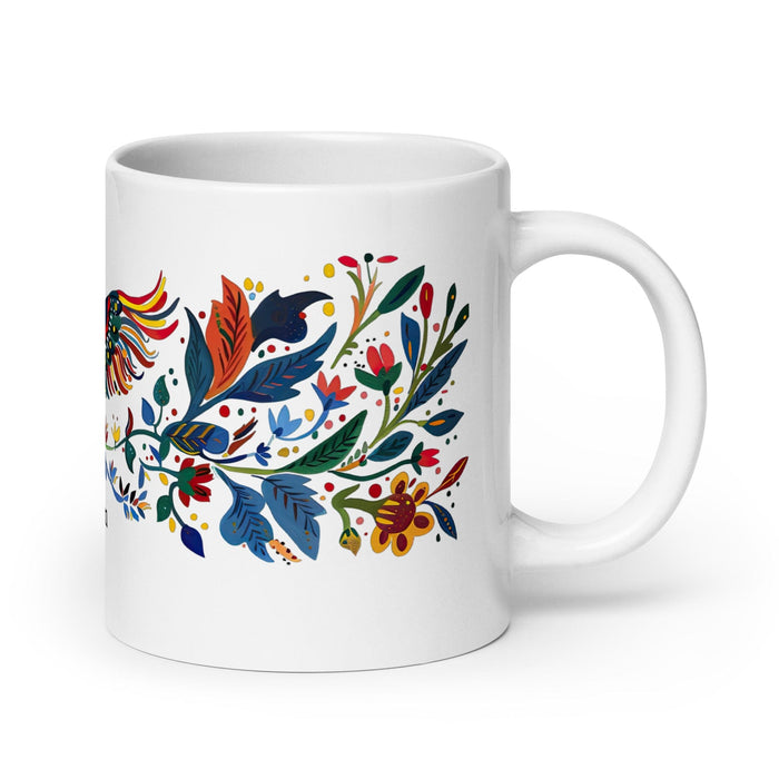 Cohen Exclusive Name Art Piece Home Office Work Coffee Mug Mexican Spanish Pride Gift Cup One-Of-A-Kind Calligraphy White Glossy Mug | C4 Mexicada 20 oz