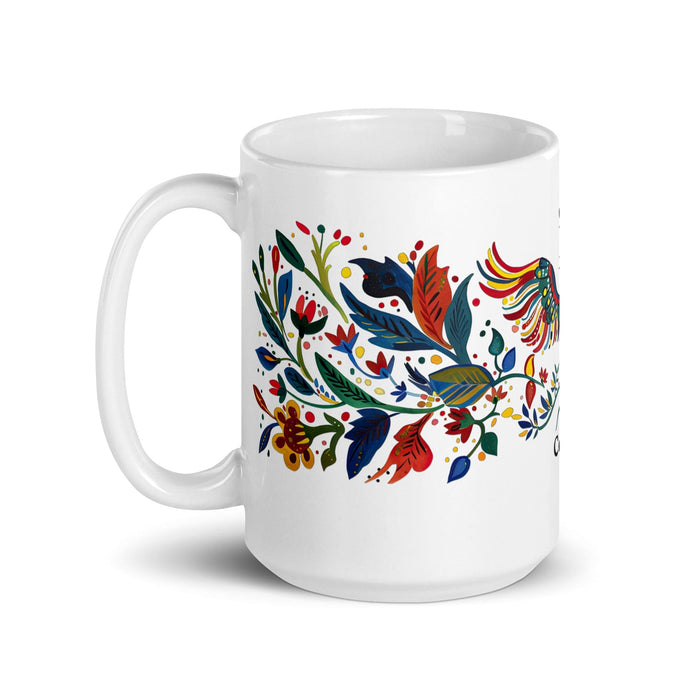 Cohen Exclusive Name Art Piece Home Office Work Coffee Mug Mexican Spanish Pride Gift Cup One-Of-A-Kind Calligraphy White Glossy Mug | C4 Mexicada