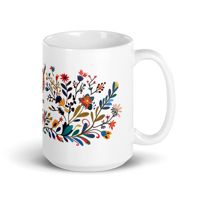 Cohen Exclusive Name Art Piece Home Office Work Coffee Mug Mexican Spanish Pride Gift Cup One-Of-A-Kind Calligraphy White Glossy Mug | C6 Mexicada 15 oz