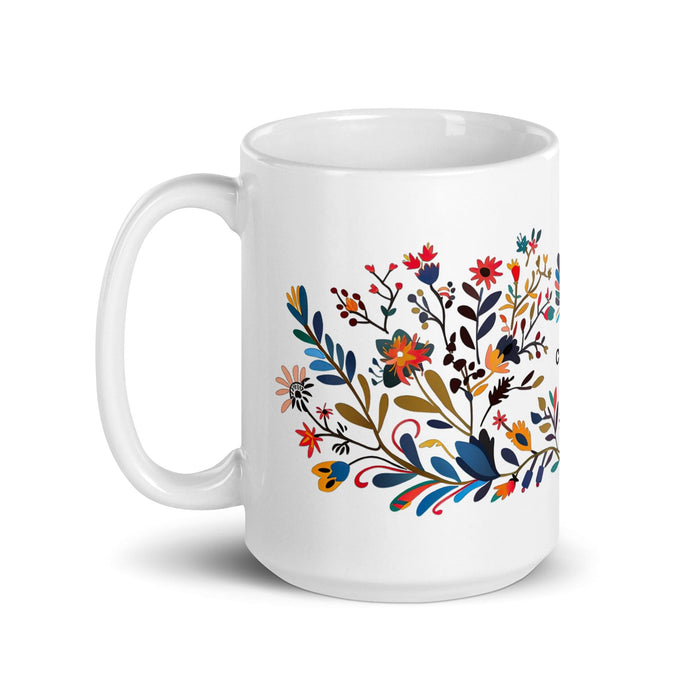 Cohen Exclusive Name Art Piece Home Office Work Coffee Mug Mexican Spanish Pride Gift Cup One-Of-A-Kind Calligraphy White Glossy Mug | C6 Mexicada