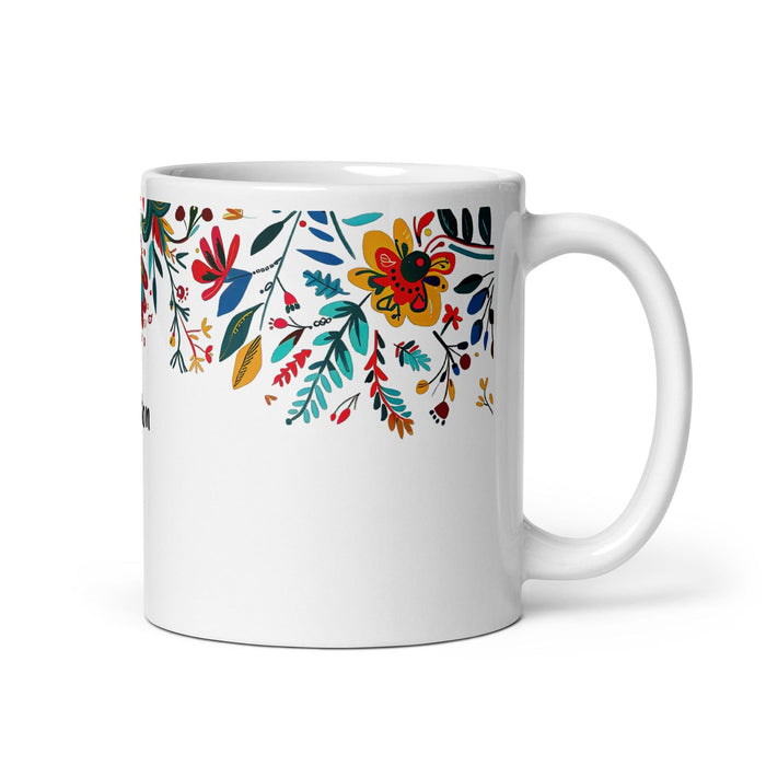 Colton Exclusive Name Art Piece Home Office Work Coffee Mug Mexican Spanish Pride Gift Cup One-Of-A-Kind Calligraphy White Glossy Mug | C3 Mexicada 11 oz