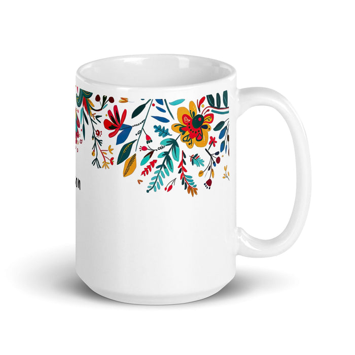 Colton Exclusive Name Art Piece Home Office Work Coffee Mug Mexican Spanish Pride Gift Cup One-Of-A-Kind Calligraphy White Glossy Mug | C3 Mexicada 15 oz