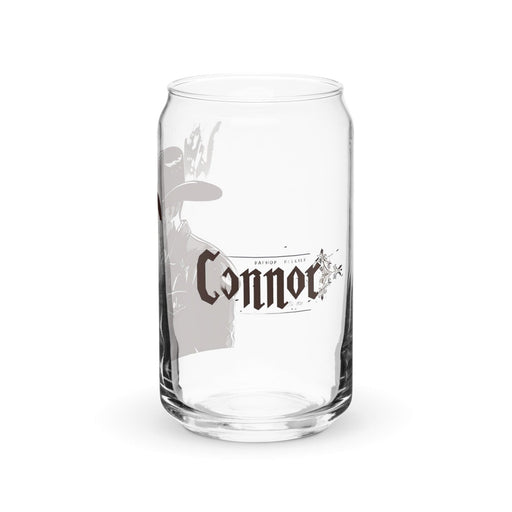 Connor Exclusive Name Art Piece Can-Shaped Glass Home Office Work Mexican Spanish Pride Gift Cup One-Of-A-Kind Calligraphy Glass | C7 Mexicada 16 oz