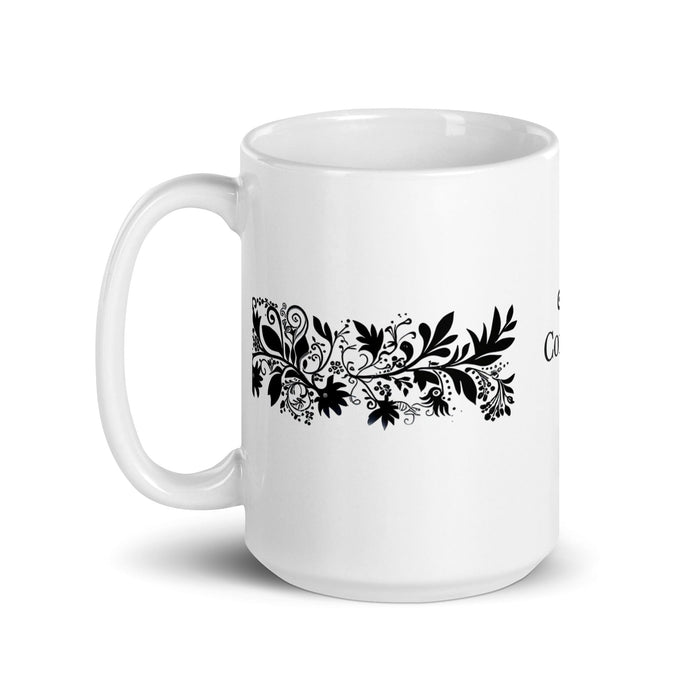 Connor Exclusive Name Art Piece Home Office Work Coffee Mug Mexican Spanish Pride Gift Cup One-Of-A-Kind Calligraphy White Glossy Mug | C16 Mexicada