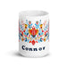 Connor Exclusive Name Art Piece Home Office Work Coffee Mug Mexican Spanish Pride Gift Cup One-Of-A-Kind Calligraphy White Glossy Mug | C4 Mexicada