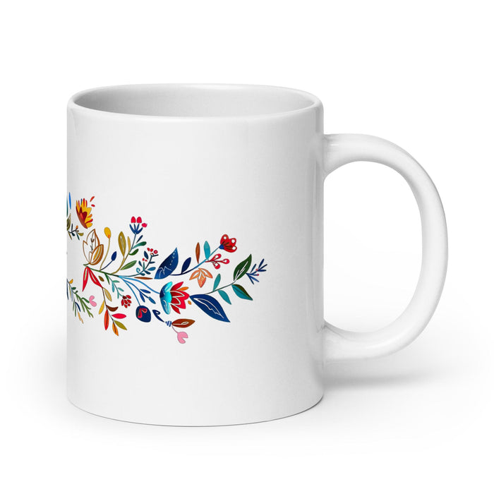 Connor Exclusive Name Art Piece Home Office Work Coffee Mug Mexican Spanish Pride Gift Cup One-Of-A-Kind Calligraphy White Glossy Mug | C6 Mexicada 20 oz