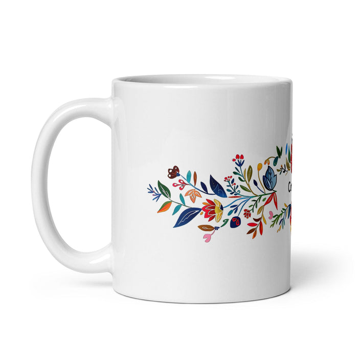 Connor Exclusive Name Art Piece Home Office Work Coffee Mug Mexican Spanish Pride Gift Cup One-Of-A-Kind Calligraphy White Glossy Mug | C6 Mexicada