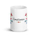 Constanza Exclusive Name Art Piece Home Office Work Coffee Mug Mexican Spanish Pride Gift Cup One-Of-A-Kind Calligraphy White Glossy Mug | C14 Mexicada