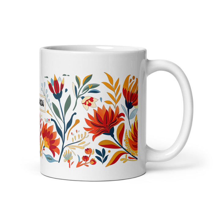 Constanza Exclusive Name Art Piece Home Office Work Coffee Mug Mexican Spanish Pride Gift Cup One-Of-A-Kind Calligraphy White Glossy Mug | C16 Mexicada 11 oz