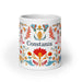 Constanza Exclusive Name Art Piece Home Office Work Coffee Mug Mexican Spanish Pride Gift Cup One-Of-A-Kind Calligraphy White Glossy Mug | C18 Mexicada