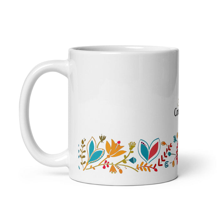 Constanza Exclusive Name Art Piece Home Office Work Coffee Mug Mexican Spanish Pride Gift Cup One-Of-A-Kind Calligraphy White Glossy Mug | C19 Mexicada