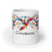 Constanza Exclusive Name Art Piece Home Office Work Coffee Mug Mexican Spanish Pride Gift Cup One-Of-A-Kind Calligraphy White Glossy Mug | C21 Mexicada