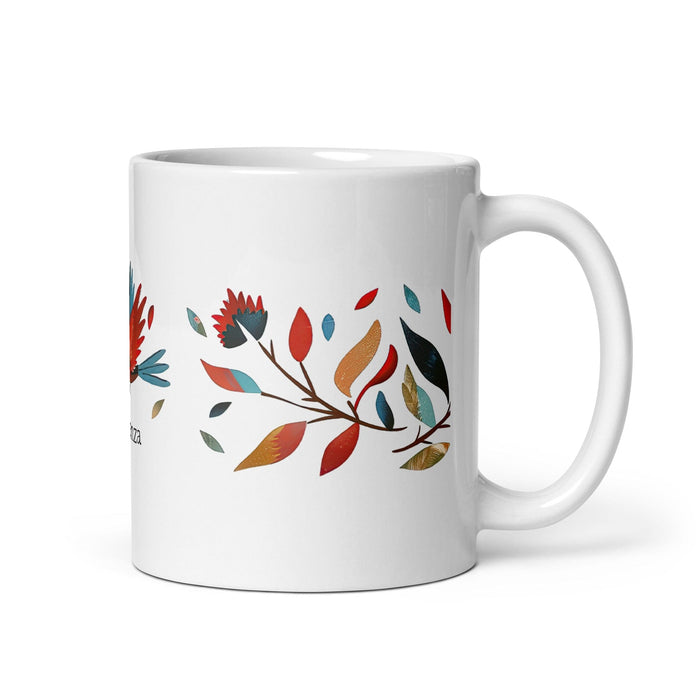 Constanza Exclusive Name Art Piece Home Office Work Coffee Mug Mexican Spanish Pride Gift Cup One-Of-A-Kind Calligraphy White Glossy Mug | C22 Mexicada 11 oz