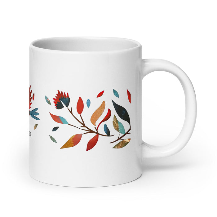 Constanza Exclusive Name Art Piece Home Office Work Coffee Mug Mexican Spanish Pride Gift Cup One-Of-A-Kind Calligraphy White Glossy Mug | C22 Mexicada 20 oz