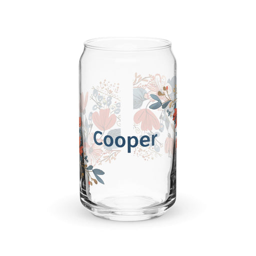 Cooper Exclusive Name Art Piece Can-Shaped Glass Home Office Work Mexican Spanish Pride Gift Cup One-Of-A-Kind Calligraphy Glass | C2 Mexicada 16 oz (No Lid No Straw)