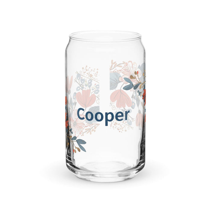 Cooper Exclusive Name Art Piece Can-Shaped Glass Home Office Work Mexican Spanish Pride Gift Cup One-Of-A-Kind Calligraphy Glass | C2 Mexicada 16 oz (No Lid No Straw)