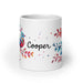 Cooper Exclusive Name Art Piece Home Office Work Coffee Mug Mexican Spanish Pride Gift Cup One-Of-A-Kind Calligraphy White Glossy Mug | C11 Mexicada