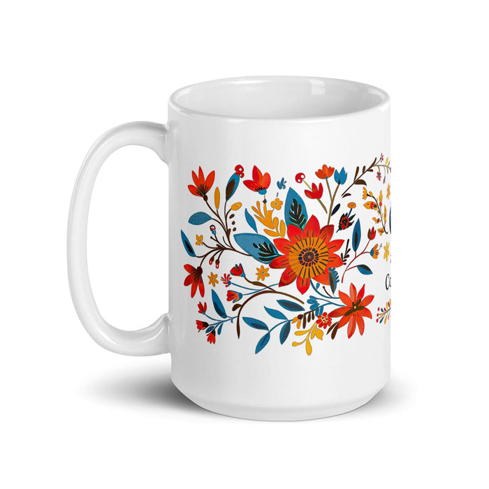 Cooper Exclusive Name Art Piece Home Office Work Coffee Mug Mexican Spanish Pride Gift Cup One-Of-A-Kind Calligraphy White Glossy Mug | C12 Mexicada